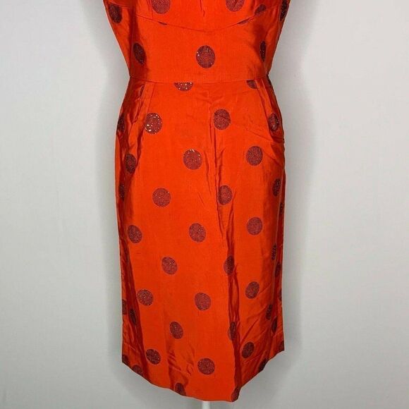 Vintage 40s Sty Val Sleeveless Shift Dress S Red - Picture 3 of 12